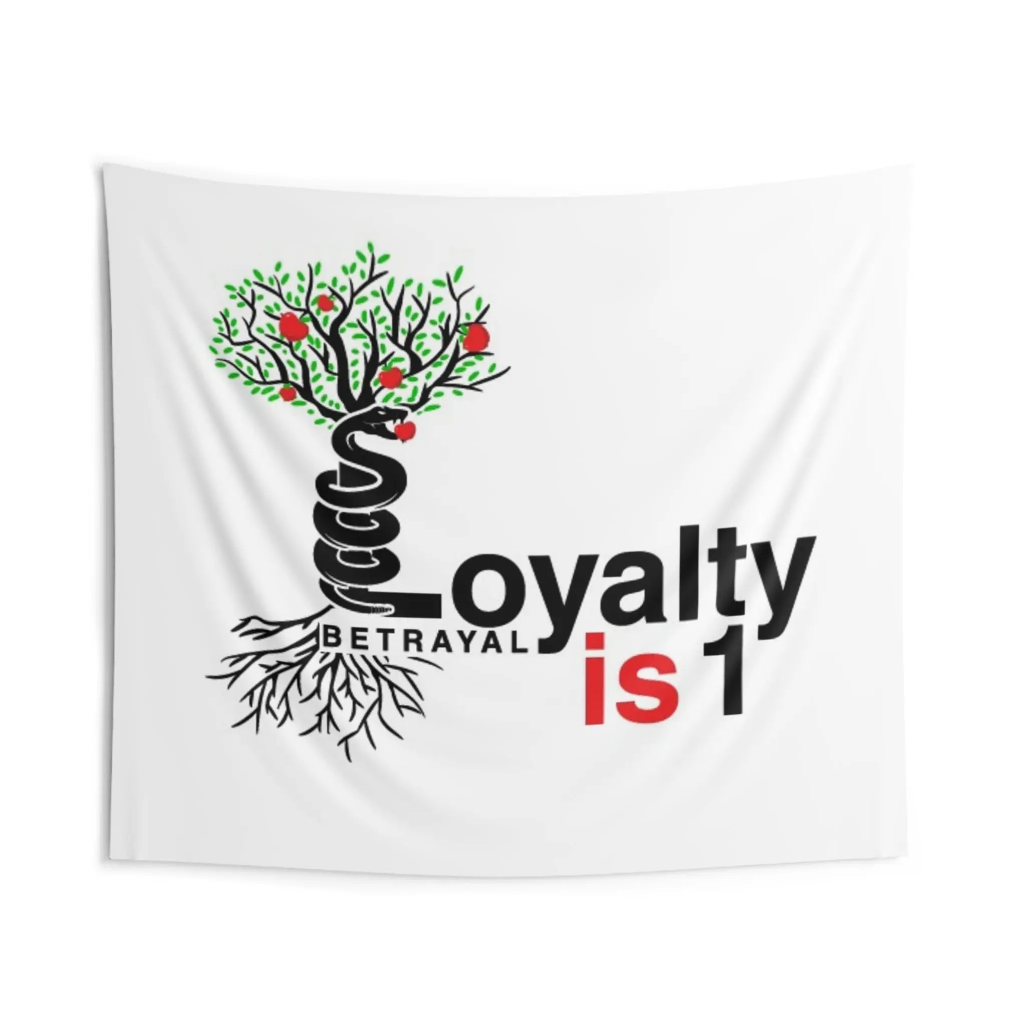 Loyalty Is 1 Wall Tapestry — Tree & Snake Betrayal Design - Loyalty is 1