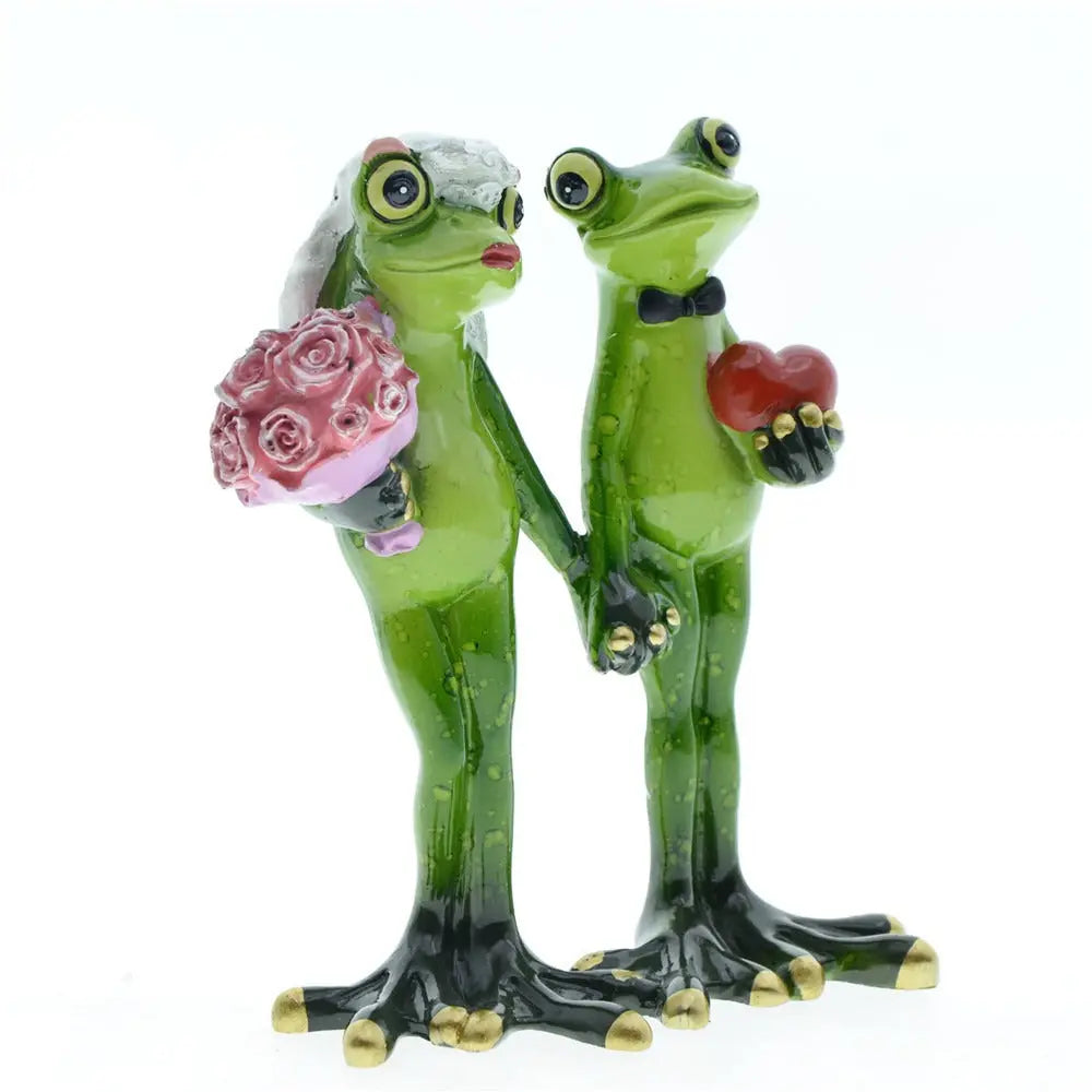 Home Couple Frog Resin Decoration eprolo