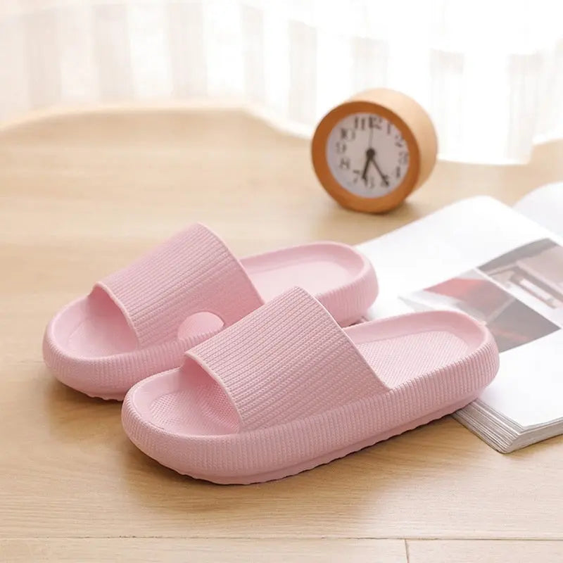 Thick Platform Slippers Women Indoor Bathroom Slipper Soft EVA Anti-slip Lovers Home Floor Slides Ladies Summer Shoes eprolo