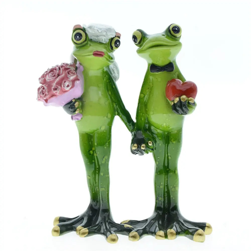 Home Couple Frog Resin Decoration eprolo
